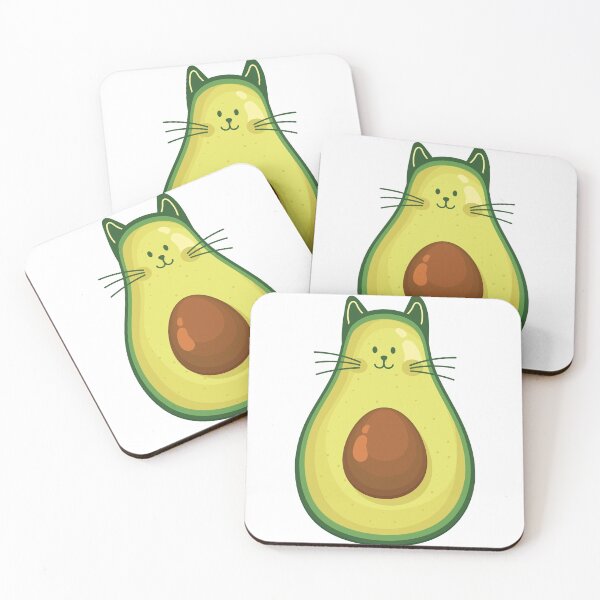 Item preview, Cute Avocatto - Funny Avocado Cat Pun designed and sold by YellowLion.