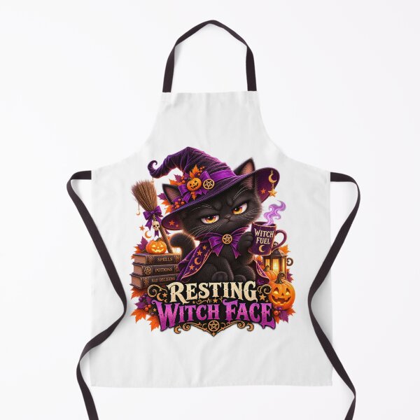 Item preview, Resting Witch Face Black Cat designed and sold by Dovarune.