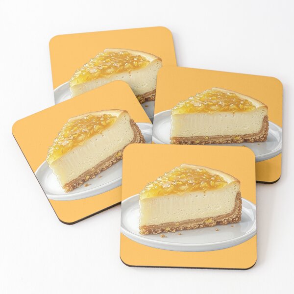 Item preview, Delicious Yuzu Citrus Cheesecake Slice - Sweet Dessert  designed and sold by PetalsPaws.