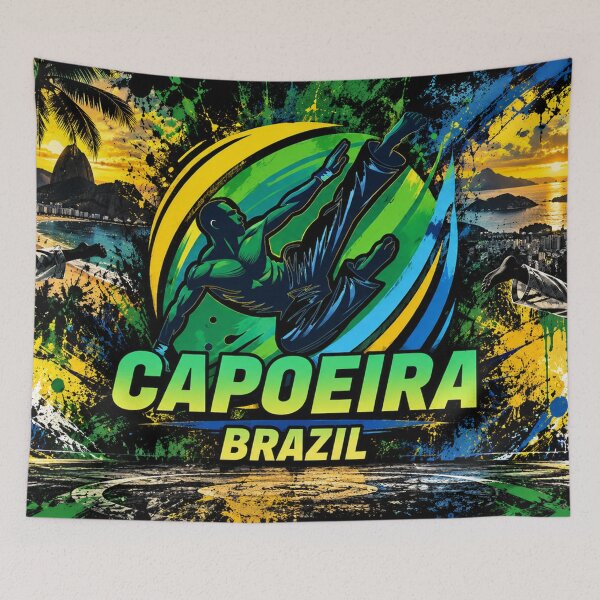 Artikelvorschau, Capoeira Brasilien Brasilianische Kampfkunst Akrobatik entworfen und verkauft von Fei Long Design Hub.