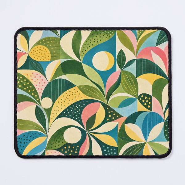 Item preview, Spring Botanical Mosaic — Geometric Floral Pattern designed and sold by Penbrook Farms.