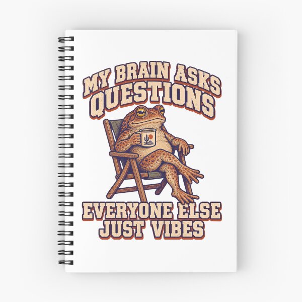 Item preview, MY BRAIN ASKS QUESTIONS, EVERYONE ELSE JUST VIBES designed and sold by LuveraxArt.