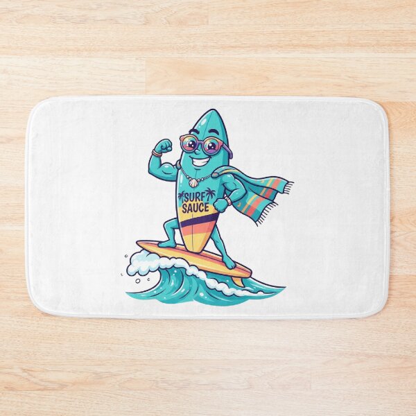 Item preview, Surf Sauce Funny Surfing Cartoon Character Wave  designed and sold by mood-draftsman.
