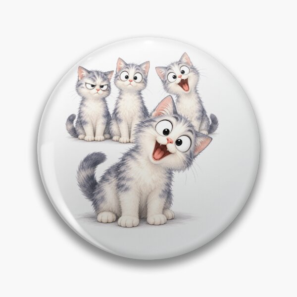 Item preview, Four kittens with different expressions designed and sold by BigArt-ec.