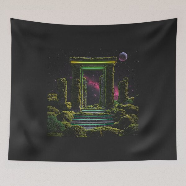 Item preview, Moss Covered Ruins, 3d Render, Deep Black designed and sold by Checho30.
