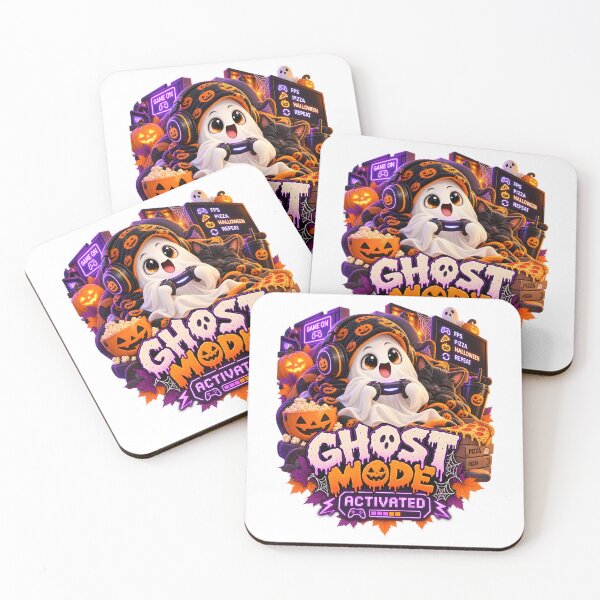 Item preview, Ghost Mode Activated Halloween Gamer designed and sold by Dovarune.