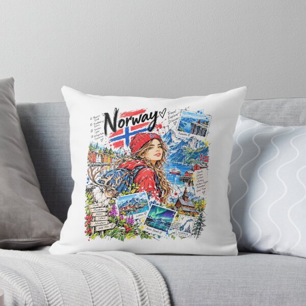 Item preview, Norway Vintage Journey Through the Fjords designed and sold by EdwinkOne.