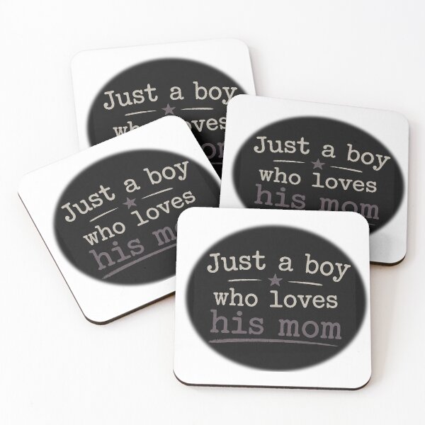Item preview, Just a Boy Who Loves His Mom – Cute Sentimental Kids Design designed and sold by NotSoSubtleRosiePeas.