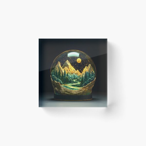 Item preview, Terrarium Glass Globe, 3d Render, Vibrant Emerald designed and sold by Checho30.