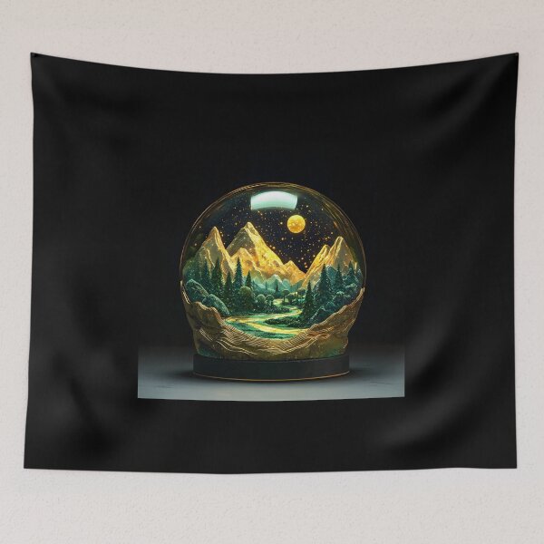 Item preview, Terrarium Glass Globe, 3d Render, Vibrant Emerald designed and sold by Checho30.