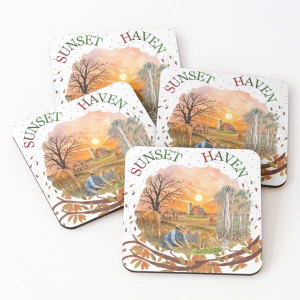 Item preview, Sunset at the Farm designed and sold by Kuevitaglowshop.