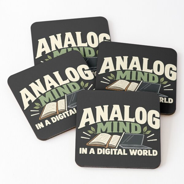 Item preview, Analog Mind In A Digital World – Minimalist Digital Detox and Old School Humor designed and sold by GingaArt.