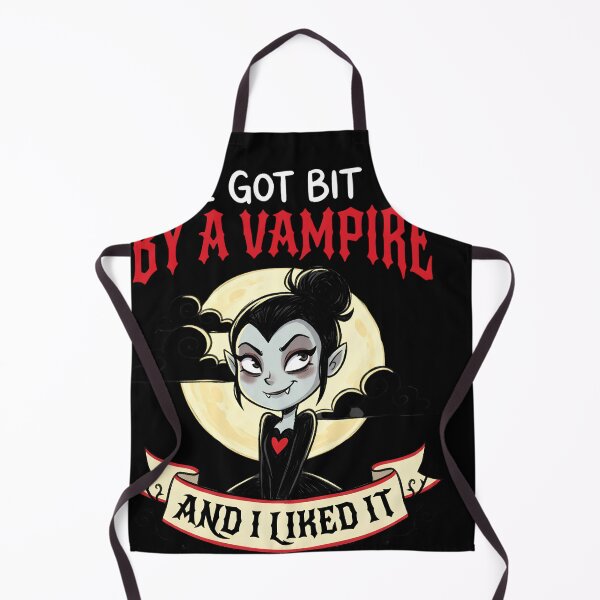 Aperçu de l'œuvre I Got Bit By A Vampire And I Liked It Halloween Gift Crewneck créée et vendue par w66aboo.