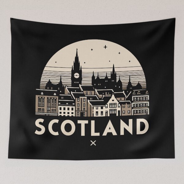 Item preview, Scotland Vintage Cityscape designed and sold by Scaryzz.