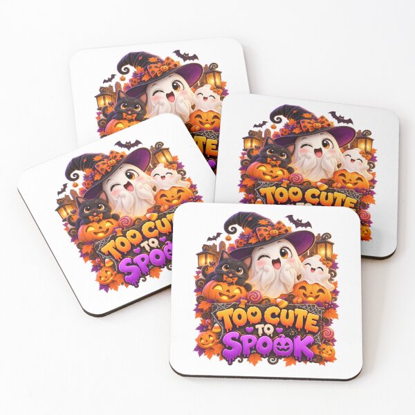 Item preview, Too Cute To Spook Halloween Ghost designed and sold by Dovarune.