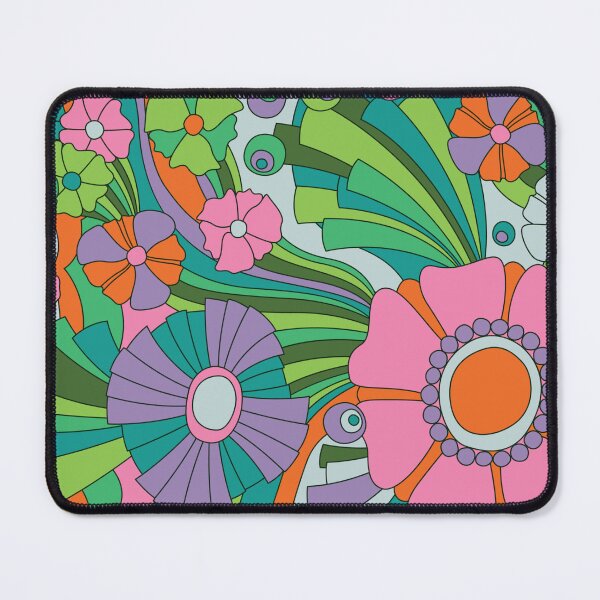 Item preview, Retro Mod Abstract Psychedelic Daisy Floral designed and sold by RetroMaggie.