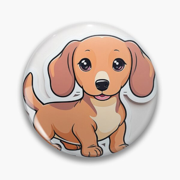 Artikelvorschau, Cute Dachshund Sausage Dog - Kawaii Gift for Dachshund Lovers entworfen und verkauft von PawAndPenStudio.