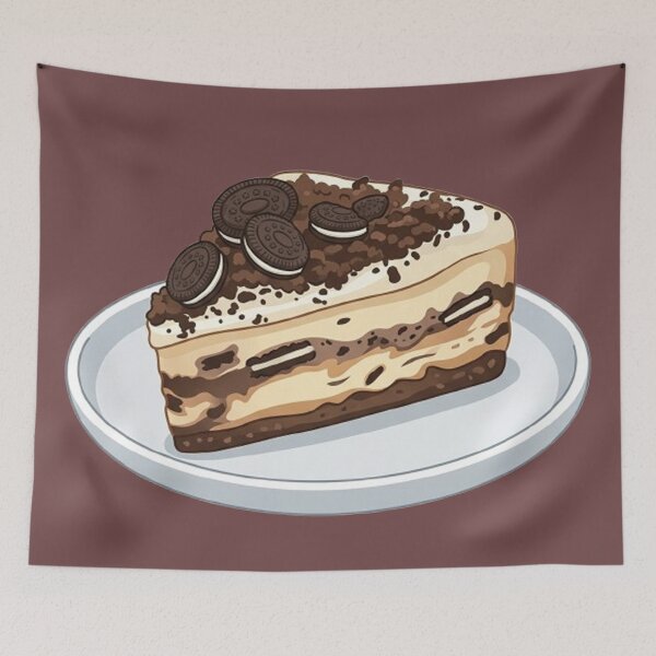 Item preview, Delicious Cookies and Cream Cheesecake Slice - Sweet Dessert designed and sold by PetalsPaws.
