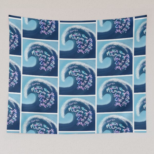 Item preview, Psalm 93:4 mightier than the waves designed and sold by deannakya.
