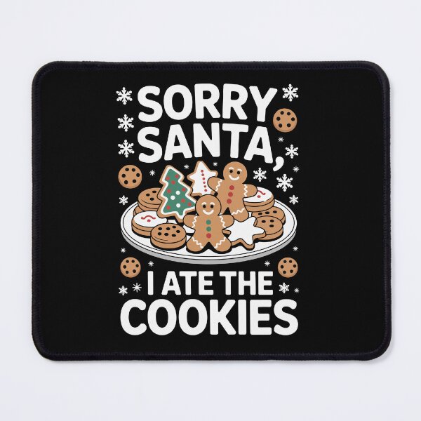 Item preview, Sorry Santa I Ate The Cookies – Funny Christmas Gingerbread Art designed and sold by jkrphoto.