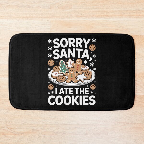 Item preview, Sorry Santa I Ate The Cookies – Funny Christmas Gingerbread Art designed and sold by jkrphoto.