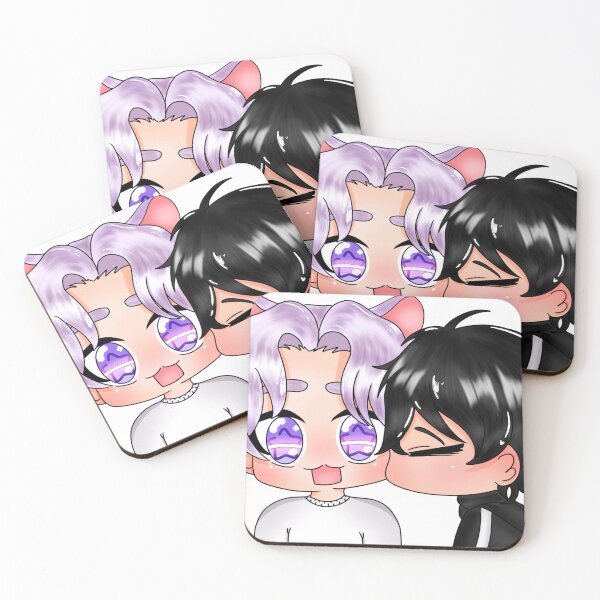 Item preview, ​Cute Chibi BL Squirrel Boy & Black Hair Boyfriend - Sweet Manhwa Romance Art designed and sold by Wolfy’s Chibi Corner.