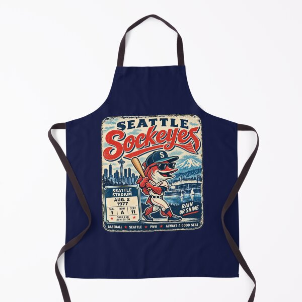 Item preview, Seattle Sockeyes Vintage Baseball Shirt, Retro Seattle Baseball Tee, Pacific Northwest Sports Mascot Graphic designed and sold by GhostDawgs.