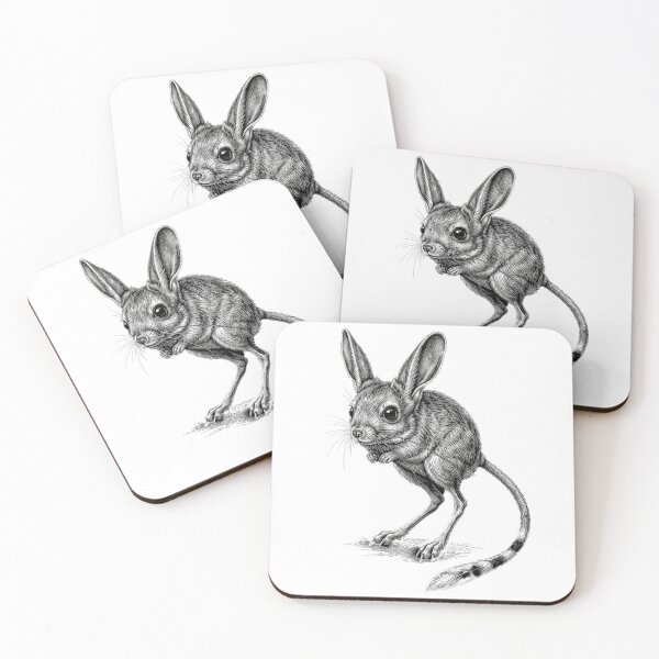 Item preview, Jerboa - Realistic minimalistic black and white designed and sold by Minimalisticaly.