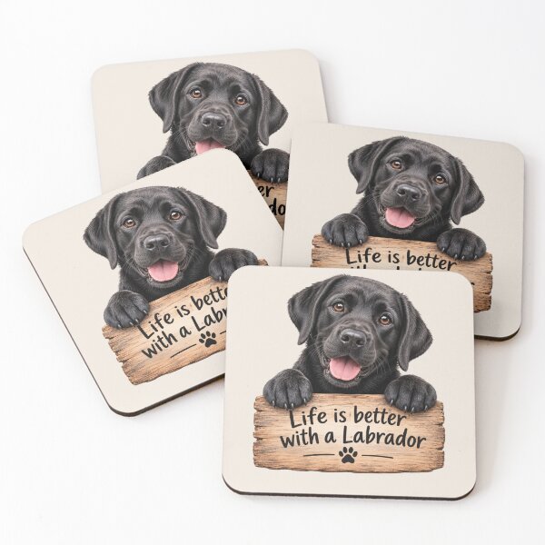 Item preview, Life is Better With a Labrador - Cute Black Lab Lover Design designed and sold by Nature's Palette.