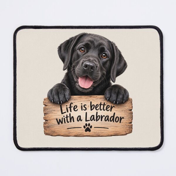 Item preview, Life is Better With a Labrador - Cute Black Lab Lover Design designed and sold by Nature's Palette.