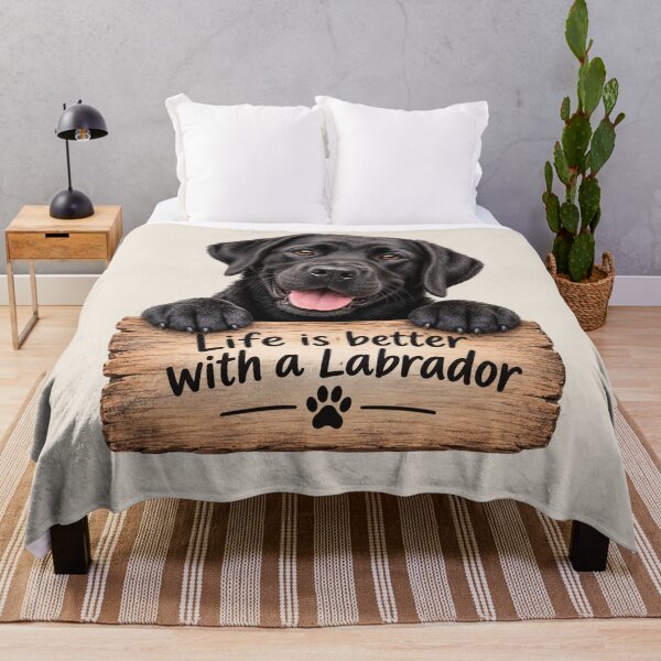 Item preview, Life is Better With a Labrador - Cute Black Lab Lover Design designed and sold by Nature's Palette.