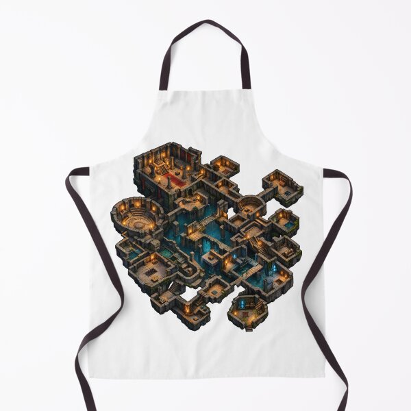 Item preview, Isometric Fantasy Dungeon Map – Epic RPG Labyrinth designed and sold by builtforyou.