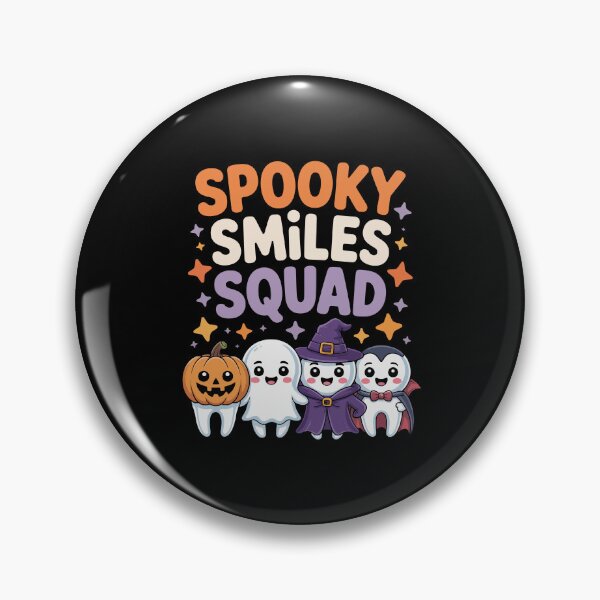 Item preview, Spooky Smiles Squad – Cute Dentist Halloween Tooth Art designed and sold by jkrphoto.