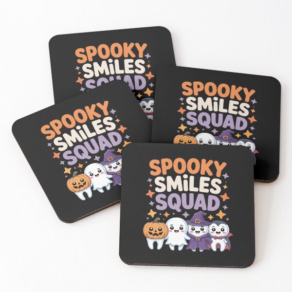 Item preview, Spooky Smiles Squad – Cute Dentist Halloween Tooth Art designed and sold by jkrphoto.