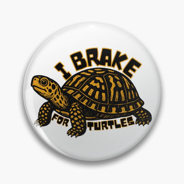 Item preview, I Brake for Turtles Box Turtle designed and sold by DoberPitDesigns.
