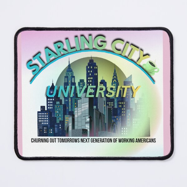 Item preview, Oliver Queen's Starling City University logo designed and sold by CoffeeAndComicsCreations.