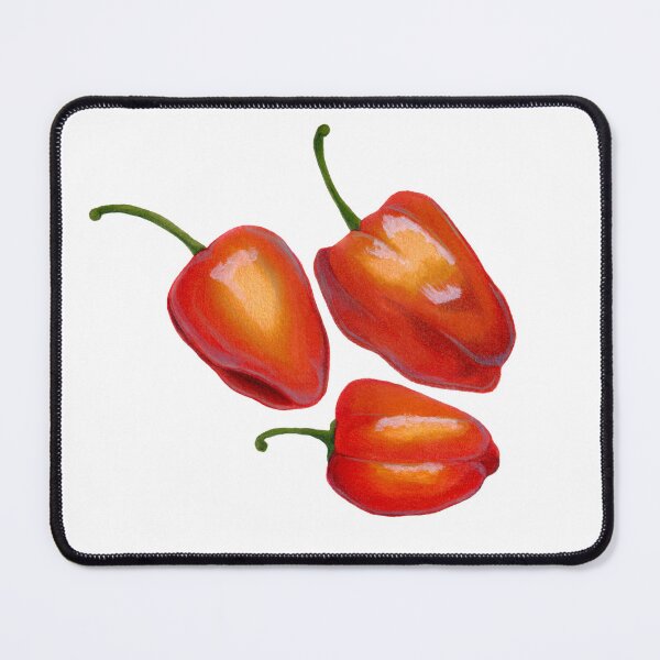 Item preview, Realistic Orange Red Peppers Botanical Illustration designed and sold by S. Amado.