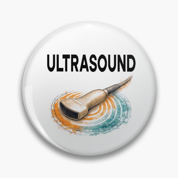 Item preview, Ultrasound Probe Black Typography designed and sold by Haleema Rauf.