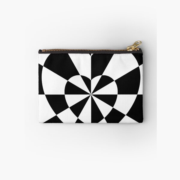 Item preview, Geometric Black and White Heart Optical Illusion Minimalist Art designed and sold by Deep Layer.