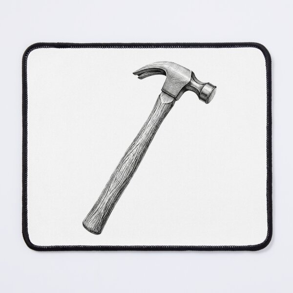 Item preview, Hammer - Realistic Minimalistic Black and White designed and sold by Minimalisticaly.