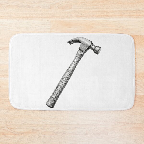 Item preview, Hammer - Realistic Minimalistic Black and White designed and sold by Minimalisticaly.