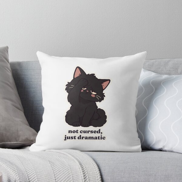 Item preview, Dramatic Black Cat Not Cursed Spooky Season designed and sold by OuqCreations.
