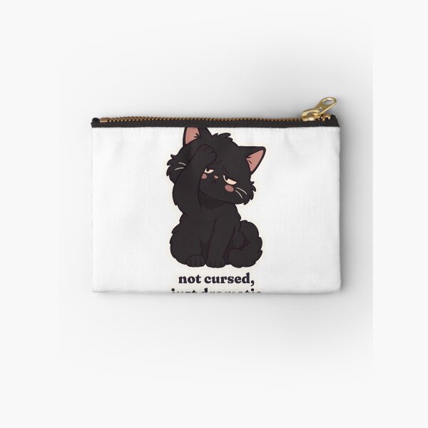 Item preview, Dramatic Black Cat Not Cursed Spooky Season designed and sold by OuqCreations.