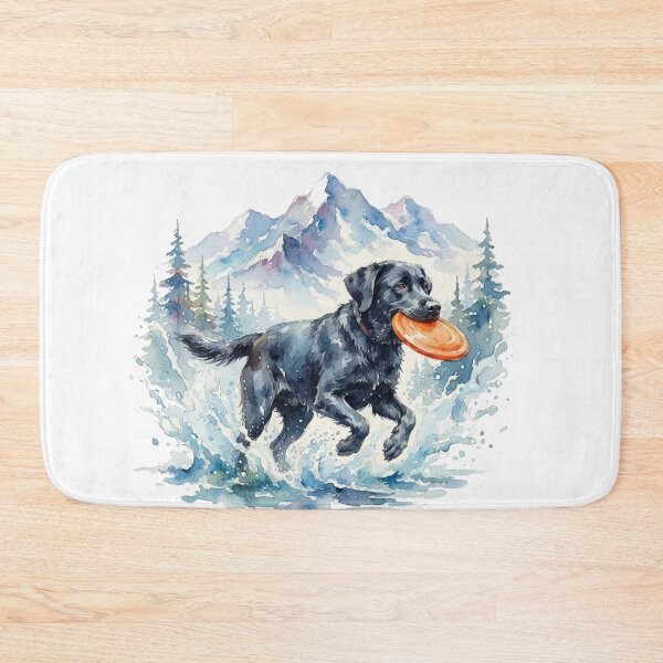 Item preview, Professional Retriever Watercolor Black Lab with Frisbee designed and sold by Goodthingstree.