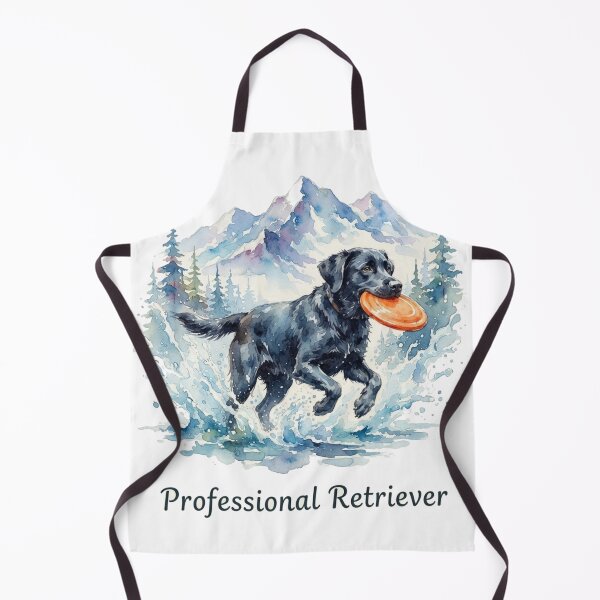 Item preview, Professional Retriever Watercolor Black Lab with Frisbee designed and sold by Goodthingstree.