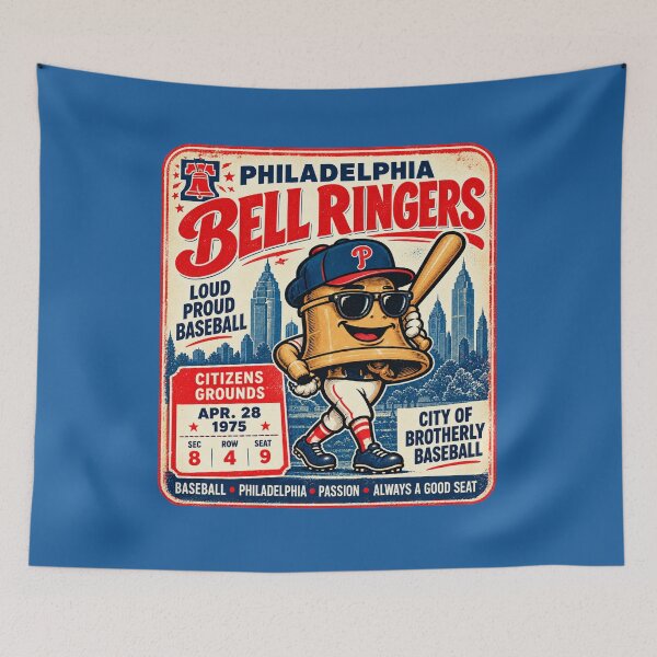 Item preview, Philadelphia Bell Ringers Vintage Baseball Shirt, Retro Philly Baseball Tee, Old School Pennsylvania Sports Graphic designed and sold by GhostDawgs.