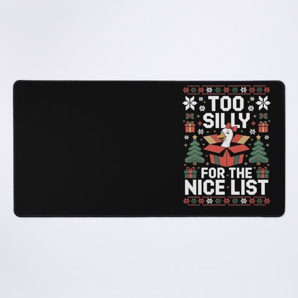 Item preview, Too Silly For The Nice List – Silly Goose Ugly Sweater Art designed and sold by jkrphoto.