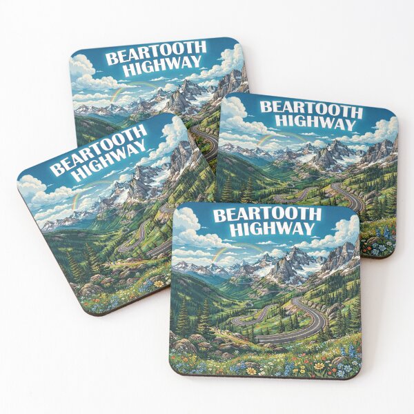Aperçu de l'œuvre Route de Beartooth, Montana, Wyoming, Arc-en-ciel créée et vendue par Esskay Designs.