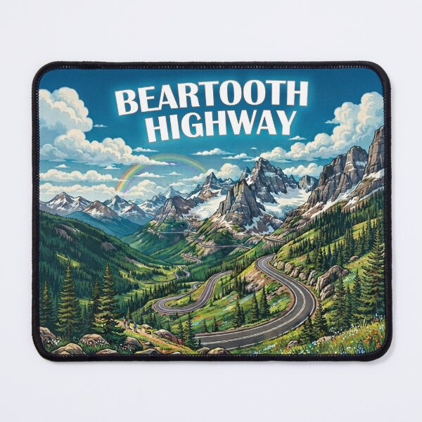 Item preview, Beartooth Highway Montana Wyoming Rainbow designed and sold by Esskay Designs.