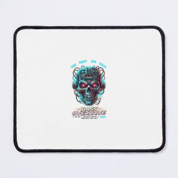 Item preview, Bass Overdrive // 150 BPM Cyberpunk Skull designed and sold by Schr4mmM4ster.